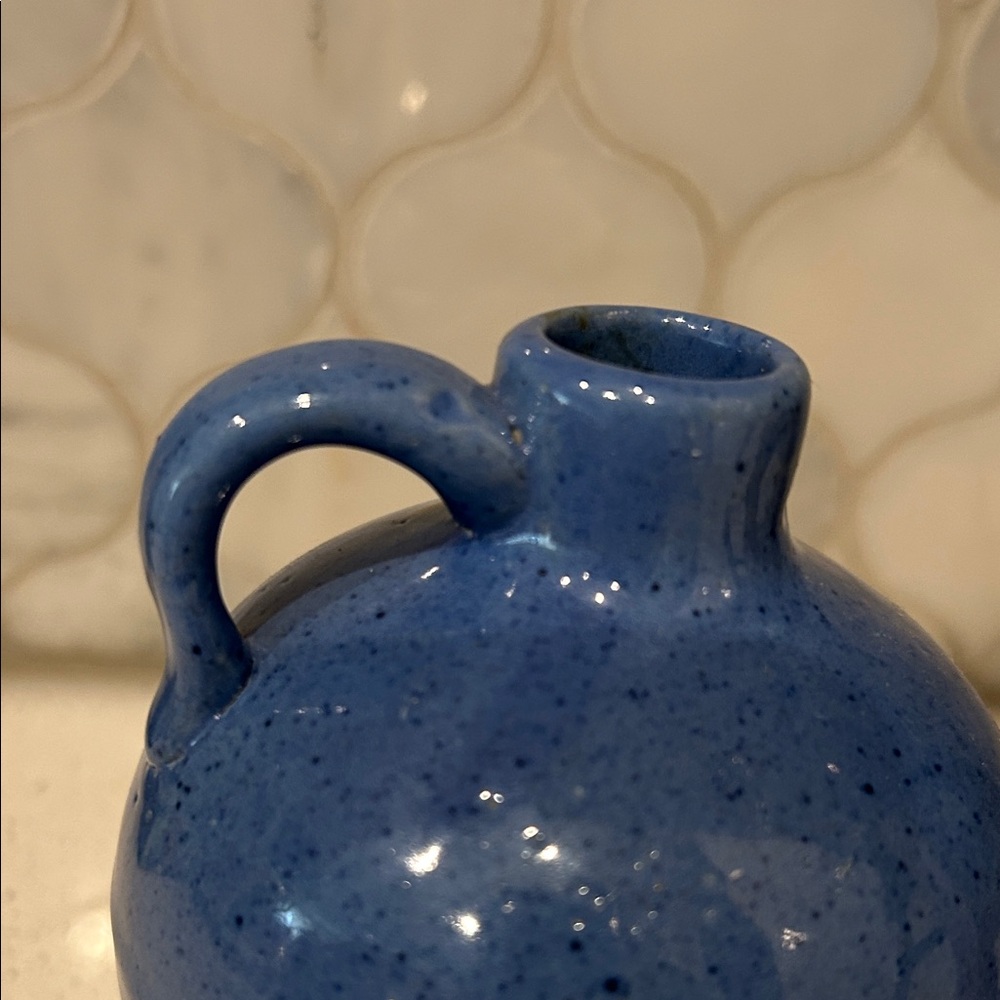 Hand Crafted Deep Blue Ceramic Jug - Picture 11 of 14